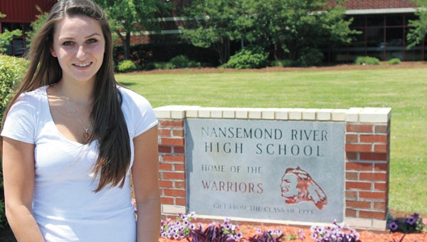 Sara Gallagher is Nansemond River High School’s 2013 valedictorian. She has her sights set on a career in politics after being inspired by her AP government class and watching debates during the presidential election.