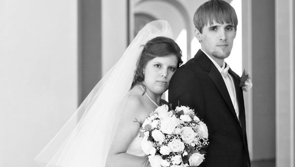 Couple wed at Christopher Newport University.
