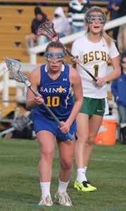 Sophomore Jessie Lerner of the Nansemond-Suffolk Academy girls' lacrosse squad earned the first team all-state honor after a year in which she scored 50 goals to go with five assists in 17 games. It was her first all-state honor. (David Lerner photo)