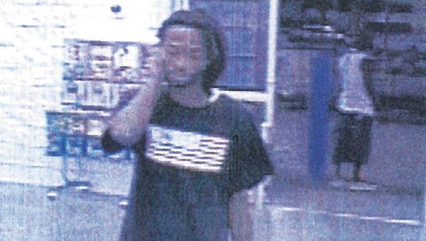 Suffolk police are looking for this man, who they say claimed he had a weapon before stealing a camera from the College Drive Walmart early Sunday morning.