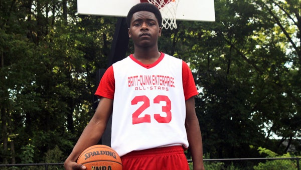 Eighth-grader Rontre' Pope of Suffolk was a star for the Britt-Quinn Enterprise All-Stars team during its two games in Washington D.C. last weekend. He helped put his team in position to win both games, which it ended up doing by one point apiece, 56-55 and 47-46. (Submitted by Derrick Saunders)