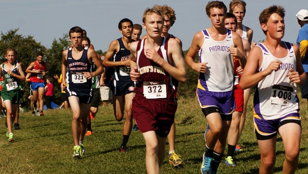 Sophomore Peyton Chludzinski runs in a recent event for the King’s Fork High School boys’ cross country team. Chludzinski is the only underclassman on a boys’ team predominantly composed of athletes brand new to the sport.