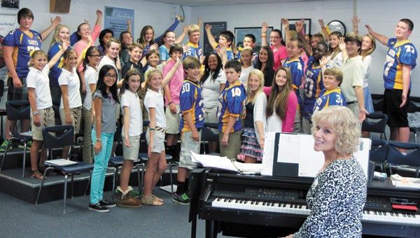 Nansemond-Suffolk Academy’s middle school Singing Saints will perform at the Norfolk Scope Arena in November to open a Norfolk Admirals ice hockey game.