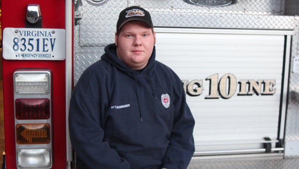 Tyler McCarraher is Driver Volunteer Fire Department’s 2013 Firefighter of the Year. He said he considers himself close friends with the other volunteers. On calls, he said, “we can almost tell what everybody’s thinking.”