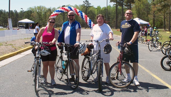Rob Vernon and friends participate in a prior Tour De Cure event. He has been riding in the American Diabetes Association fundraiser for about eight years. (Submitted Photo)