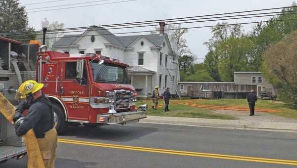  A bird’s nest caused a fire at a home in Holland on Friday afternoon. No one was injured. (City of Suffolk photo)