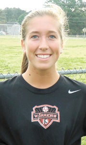 Nansemond River High School soccer player Emily Leverone's performance this season has been inspired, leading to her being named the Duke Automotive-Suffolk News-Herald Player of the Week.
