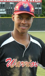 Nansemond River High School junior short stop Kieton Rivers earned the ultimate conference accolade for a player with his stellar 2014 regular season – Player of the Year.