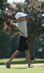 Liam Wilson participates in the Hook-a-Kid-on-Golf summer program this past week at Sleepy Hole Golf Course. He was one of 28 youths this year that benefited from the growing week-long event.