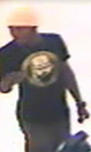 A surveillance camera image of the suspect.