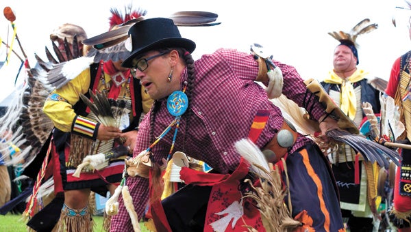 Dancers demonstrate traditional dances during the Nansemond Indian Tribe's 2013 powwow. The tribe seeks federal recognition, but it's a burdensome process, says Sen. Tim Kaine.