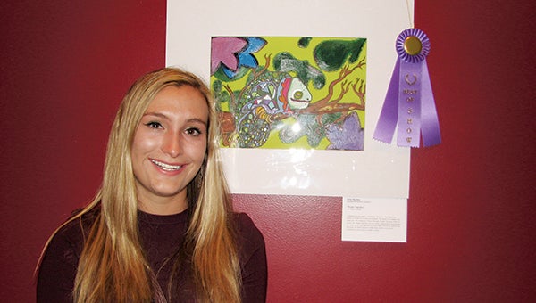 Julia Hayden, a senior at Nansemond-Suffolk Academy, won Best in Show in the 28th annual Young Artists and Young Authors Showcase hosted by Suffolk Sister Cities. The exhibit, featuring more than 70 pieces of art and written works, is on view at the Suffolk Center for Cultural Arts through the end of this month.