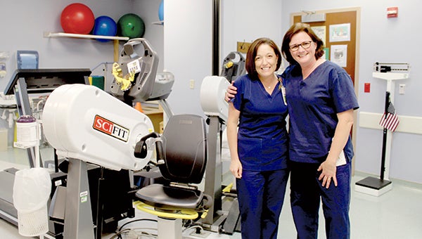 Lauren Bailey and Sandy Buck run the cardiac rehabilitation department at Sentara Obici Hospital.